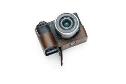 TP Original Kameratasche für Sony A6700, echtes Leder, handgefertigt, Kaffeebraun von TP Original