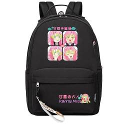 TPSTBAY Anime Bookbag Kawaii Kanroji Mitsuri Daypack Leichter Reiserucksack Nylon Rucksack, Schwarz, Small, C von TPSTBAY