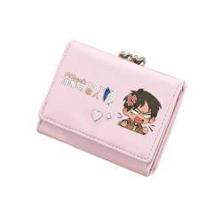 TPSTBAY Anime Kurze Brieftaschen Kawaii ID Kartenhalter Pu Leder Münzen Geldbörse Frauen Rosa Ändern Taschen Cartoon Kupplung, Pink, small, Stil 1 von TPSTBAY