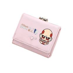 TPSTBAY Anime Kurze Brieftaschen Kawaii ID Kartenhalter Pu Leder Münzen Geldbörse Frauen Rosa Ändern Taschen Cartoon Kupplung, Pink, small, Stil 11 von TPSTBAY