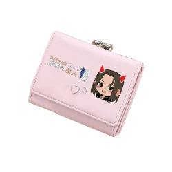 TPSTBAY Anime Kurze Brieftaschen Kawaii ID Kartenhalter Pu Leder Münzen Geldbörse Frauen Rosa Ändern Taschen Cartoon Kupplung, Pink, small, Stil 2 von TPSTBAY