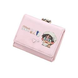 TPSTBAY Anime Kurze Brieftaschen Kawaii ID Kartenhalter Pu Leder Münzen Geldbörse Frauen Rosa Ändern Taschen Cartoon Kupplung, Pink, small, Stil 4 von TPSTBAY