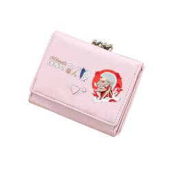 TPSTBAY Anime Kurze Brieftaschen Kawaii ID Kartenhalter Pu Leder Münzen Geldbörse Frauen Rosa Ändern Taschen Cartoon Kupplung, Pink, small, Stil 6 von TPSTBAY