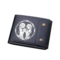 TPSTBAY Anime Kurze Brieftaschen SAO Cartoon Münzen Geldbörsen Unisex Kleine Geld Taschen PU Leder ID Kartenhalter Unisex Kupplung, Schwarz, big, Stil 1 von TPSTBAY