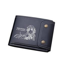 TPSTBAY Anime Kurze Brieftaschen SAO Cartoon Münzen Geldbörsen Unisex Kleine Geld Taschen PU Leder ID Kartenhalter Unisex Kupplung, Schwarz, big, Stil 4 von TPSTBAY