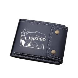 TPSTBAY Anime MHA Kurze Brieftaschen Bakugou Katsuki ID Kartenhalter PU Leder Münzen Geldbörsen Cartoon Geld Taschen Schwarz Kupplung, Schwarz, big, Stil 2 von TPSTBAY