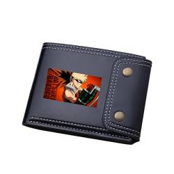 TPSTBAY Anime MHA Kurze Brieftaschen Bakugou Katsuki ID Kartenhalter PU Leder Münzen Geldbörsen Cartoon Geld Taschen Schwarz Kupplung, Schwarz, big, Stil 3 von TPSTBAY