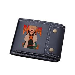 TPSTBAY Anime MHA Kurze Brieftaschen Bakugou Katsuki ID Kartenhalter PU Leder Münzen Geldbörsen Cartoon Geld Taschen Schwarz Kupplung, Schwarz, big, Stil 7 von TPSTBAY