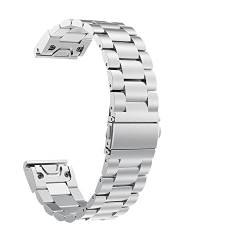 TPUOTI Uhrenarmband für Garmin Fenix 6, 6X, 6S, Pro, 5X, 5, 5S, 3HR, D2, S60, 26, 20 mm, Schnellverschluss, Edelstahl-Armband, For Fenix 5S 5S Plus, Achat von TPUOTI
