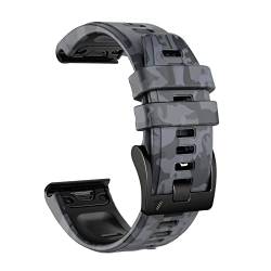 TPUOTI Uhrenarmband für Garmin Fenix 7 7X 6 6X Pro 5X 5 Plus 3 HR MK2 Easyfit Smartwatch-Armband Correa 26, 22 mm, Silikon Schnellverschluss-Armband, 22mm For Epix, Achat von TPUOTI