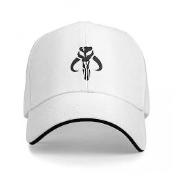 TQASER Basecap Mandalorian Skull Merchandise Cap Baseballmütze Baseballmütze Mütze Damen Herren Geschenk von TQASER