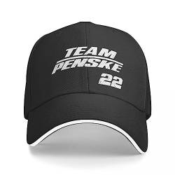 TQASER Basecap Team Penske #22 Cap Baseballmütze Weihnachtsmützen Militär Taktische Mütze Mütze Herren Damen Geschenk von TQASER