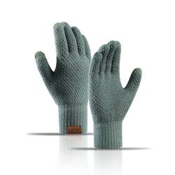 TRABIG Handschuhe Herren und Damen Winter Warm, Thermo Fleece Handschuhe Touchscreen, Strickhandschuhe für Männer Frauen Smartphone Extra Warme Gefüttert für Camping Wandern Laufen Fahren von TRABIG