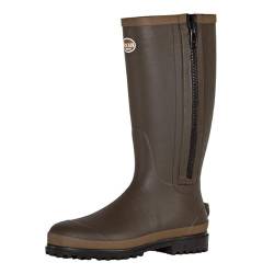 TRACKER Neopren Gummistiefel, Jagdstiefel Winter, thermo gefüttert, für Herren & Damen, mit Reißverschluss, wasserdicht, Größe 38 von TRACKER