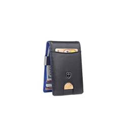 TRAVANDO börse mit klammer â€žRIOâ€œ â€“ Herren-Geldbörsen, schmale Vordertasche, RFID-blockierender Kartenhalter, minimalistische Mini-Geschenkbox von TRAVANDO