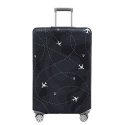 Travelkin Gepäckabdeckung, waschbar, kratzfest, passend für 45,7-81,3 cm Gepäck, Air Line Schwarz, S(18-21inch suitcase) von TRAVELKIN more than travel