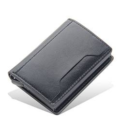 TREGOO Portemonnaie Herren Business Kreditkarteninhaber Herren Multifunktionale Aluminiumlegierung Pickup-Tasche Mini Slim Brieftasche Münze Geldbörse Kartenhalter Brieftasche von TREGOO