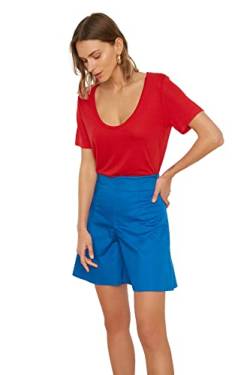 TRENDYOL Damen Basic and Bermuda Casual Shorts, Blau, 34 EU von TRENDYOL