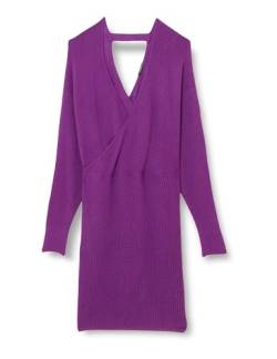 TRENDYOL Damen Plus Size Dress - Purple - Double-breasted Kleid Casual, Violett, 3XL Große Größen von TRENDYOL