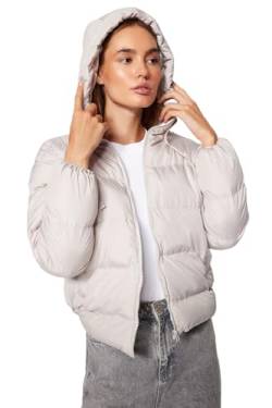 TRENDYOL Damen Trendyol Flieder der Damen mit Schlauchmäntel Coat, Grau, S EU von TRENDYOL