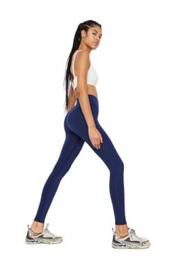 TRENDYOL Damen Trendyol -Roller Sportstrumpfn Yoga Pants Casual, Navy Blau, L von TRENDYOL