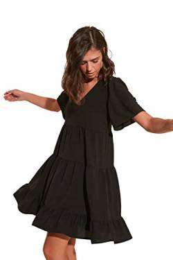 TRENDYOL Damen Wide Cut Dress, Schwarz, 36 EU von TRENDYOL