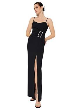 TRENDYOL Frau Maxi Wickelschnitt Regular Webstoff Abendkleid & Abschlusskleid von TRENDYOL