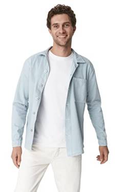 TRENDYOL Herren Trendyol Herren Regular Basic Plain Denim Jacke Coat, Mint, L EU von TRENDYOL