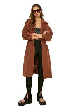 TRENDYOL Trenchcoat - Braun - Zweireihig von TRENDYOL