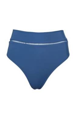 Trendyol Damen Axusar Striped Detailed Six Bikini Bottoms, Dark Blue, 36 EU von TRENDYOL