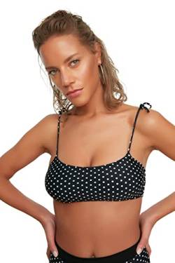 Trendyol Damen Polka Dot Binding Bikini-top Bikini Top, Schwarz, 42 EU von TRENDYOL