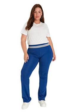 Trendyol Damen Regular Plus Size Jogginghose Trainingshose, Marineblau, 3X-Large von TRENDYOL