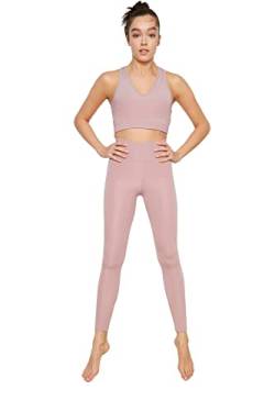 Trendyol Damen Roller Sports Yoga Pants, Rose, L EU von TRENDYOL