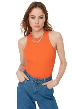 Trendyol Damen Ticker Knitwear-bluse Blouse, Orange, M EU von TRENDYOL