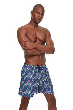 Trendyol Herren Beachwear Low Waist Regular fit Swimming Shorts Baby Badebekleidung, Navy Blue, XL von TRENDYOL