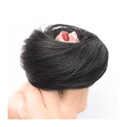 clip im haarteil 1 Stück Haarteile, künstliches Haar mit elastischen Bändern, Donut-Chignon, synthetische Haarknoten for Frauen, glattes Haar, Haargummi, Chignon, Pferdeschwanz haarknoten-clip (Color von TRENT-693