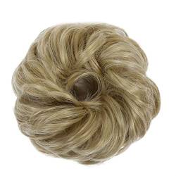 clip im haarteil Scrunchies Chignon Curly Pferdeschwanz Haarteile Haar Messy Bun Haargummis mit elastischem Gummiband Synthetische Chignon Haarverlängerung for Frauen haarknoten-clip (Color : 107) von TRENT-693