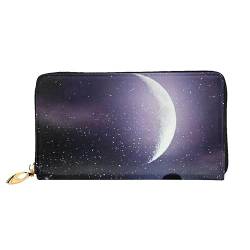 TRESILA Geldbörse Frauen Lange Leder Reißverschluss Geldbörse Telefon Kartenhalter Caseclutch Geldbörse Münze Organizer Brieftasche - Bunte Natur Blume, Butterfly Night, Einheitsgröße von TRESILA