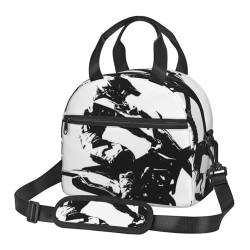 TRESILA Isolierte Lunchtasche Polyester Bento Box Tragbare Mittagessen Tasche Mittagessen Kühltasche Wiederverwendbare Mittagessen Tote Crossbody Große Kapazität Picknick Packungen/Fahrer Rennwagen von TRESILA