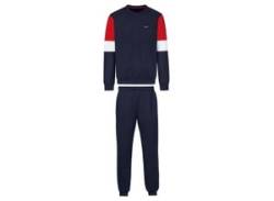 Freizeitanzug TRIGEMA "TRIGEMA Klassischer Jogginganzug" Gr. M, blau (navy) Herren Sportanzüge Homewear von TRIGEMA