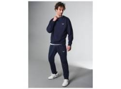 Freizeitanzug TRIGEMA "TRIGEMA Oversized Jogginganzug" Gr. M, blau (navy) Herren Sportanzüge Homewear von TRIGEMA