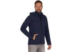 Softshelljacke TRIGEMA "TRIGEMA Klassische Softshell–Kapuzenjacke" Gr. XL, blau (navy) Herren Jacken Outdoorjacken von TRIGEMA