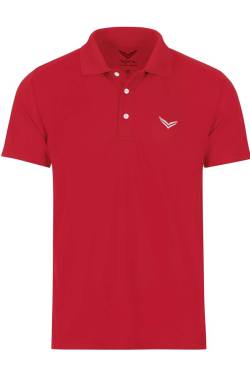TRIGEMA COOLMAX Comfort Fit Poloshirt Kurzarm rot von TRIGEMA