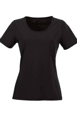 TRIGEMA Comfort Fit Damen T-Shirt schwarz, Einfarbig von TRIGEMA