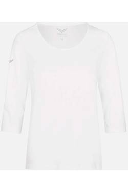 TRIGEMA Comfort Fit Damen T-Shirt weiss, Einfarbig von TRIGEMA