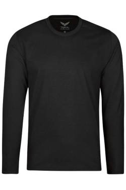 TRIGEMA Comfort Fit Longsleeve schwarz, Einfarbig von TRIGEMA