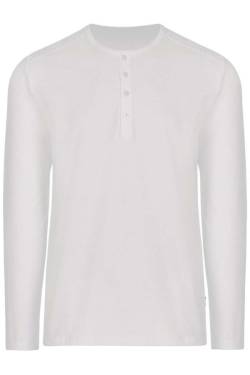 TRIGEMA Comfort Fit Longsleeve weiss, Einfarbig von TRIGEMA