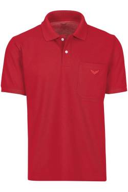 TRIGEMA Comfort Fit Poloshirt Kurzarm rot von TRIGEMA