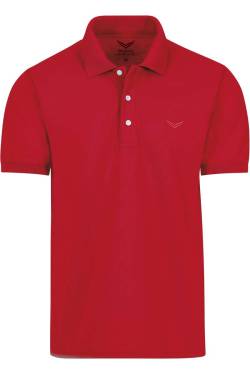 TRIGEMA Comfort Fit Poloshirt Kurzarm rot von TRIGEMA