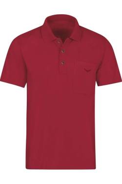 TRIGEMA Comfort Fit Poloshirt Kurzarm rubin von TRIGEMA